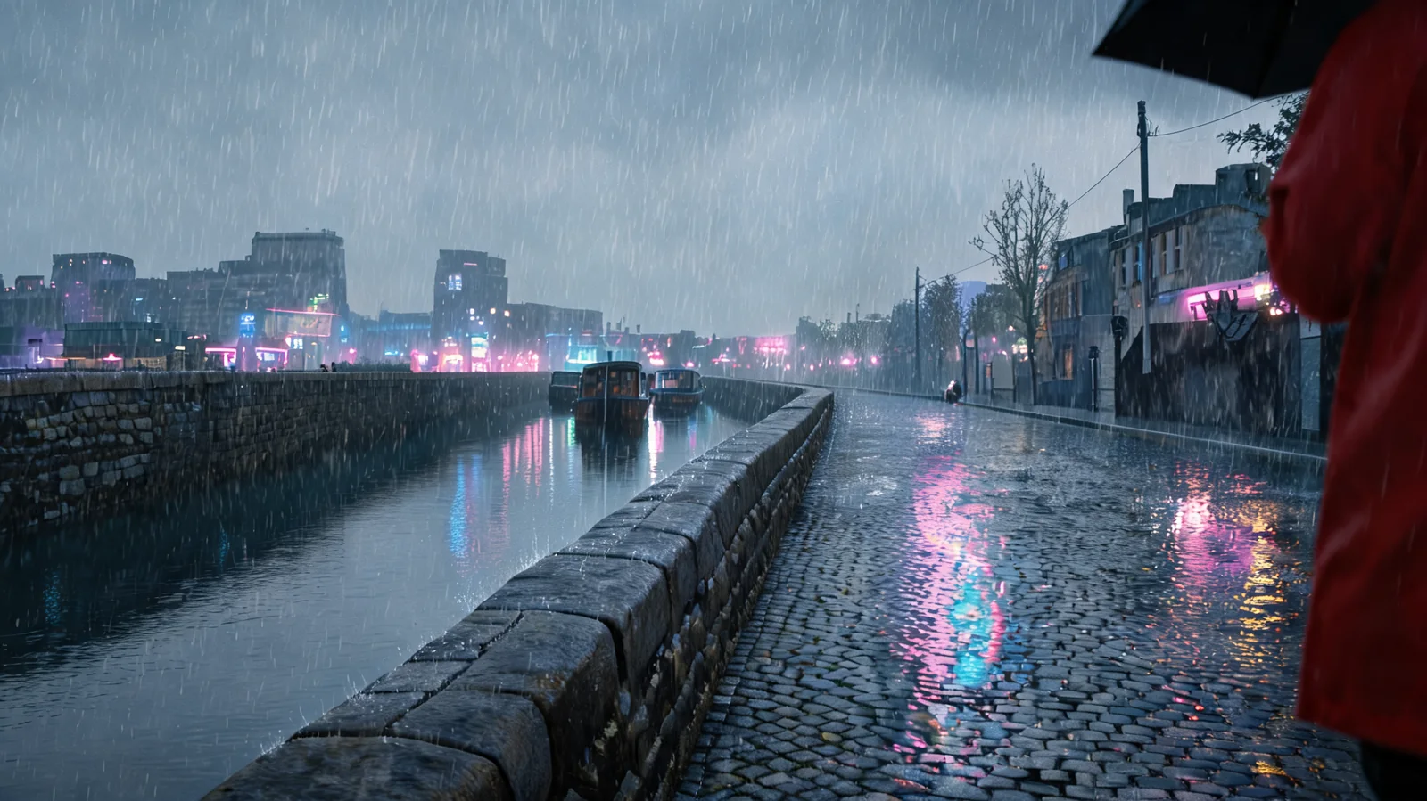 Seedream 5.0 Lite final rainy city story frame