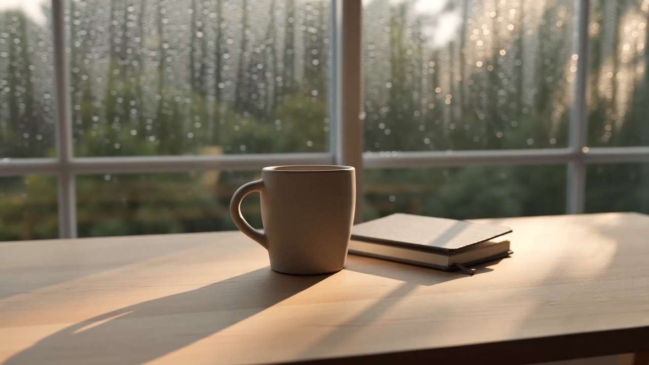 雨窗边的平移镜头